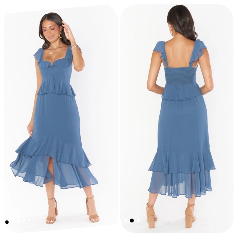 Show Me Your MuMu Blue Maxi Dress